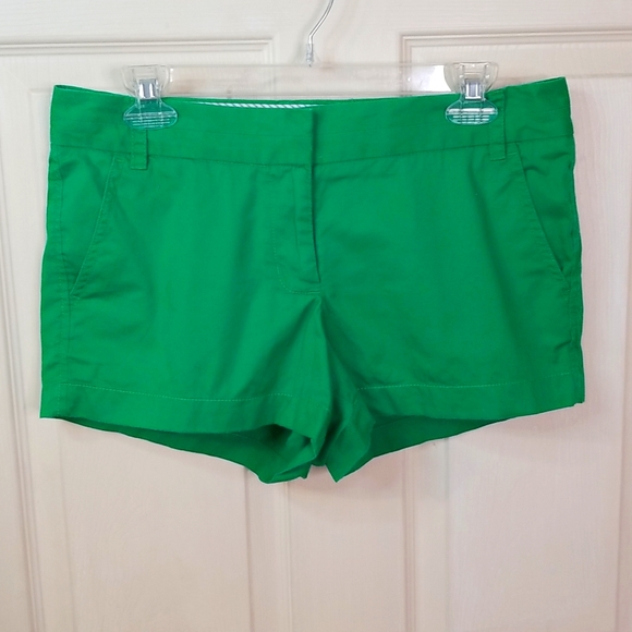 J Crew Classic Chino Broke In 3.5" Green Sz6
